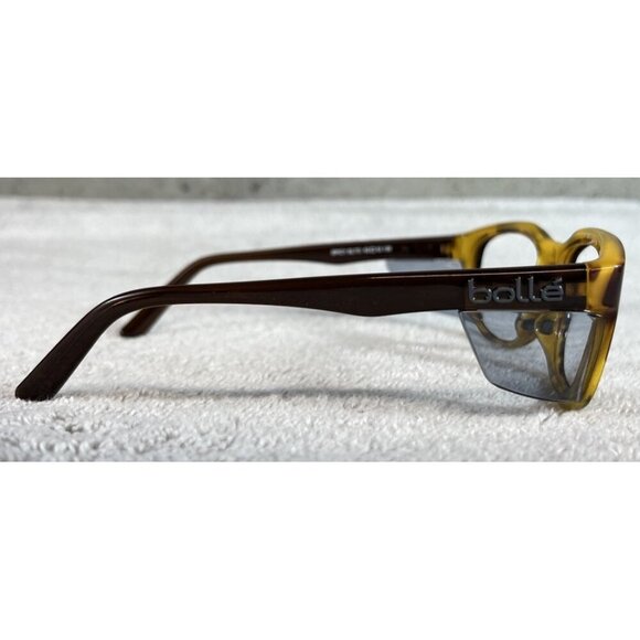 BOLLÉ Spicy SLTO Brown Saftey Eyeglasses Frames 53-19-138 Sideshields Z87-2+ - Picture 3 of 8